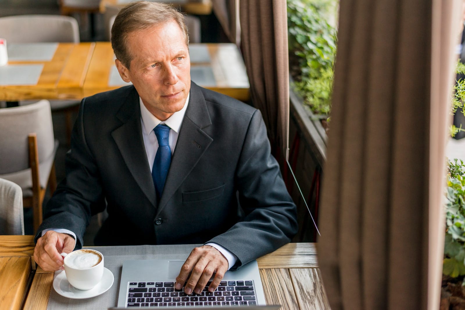 lawyer working on a laptop