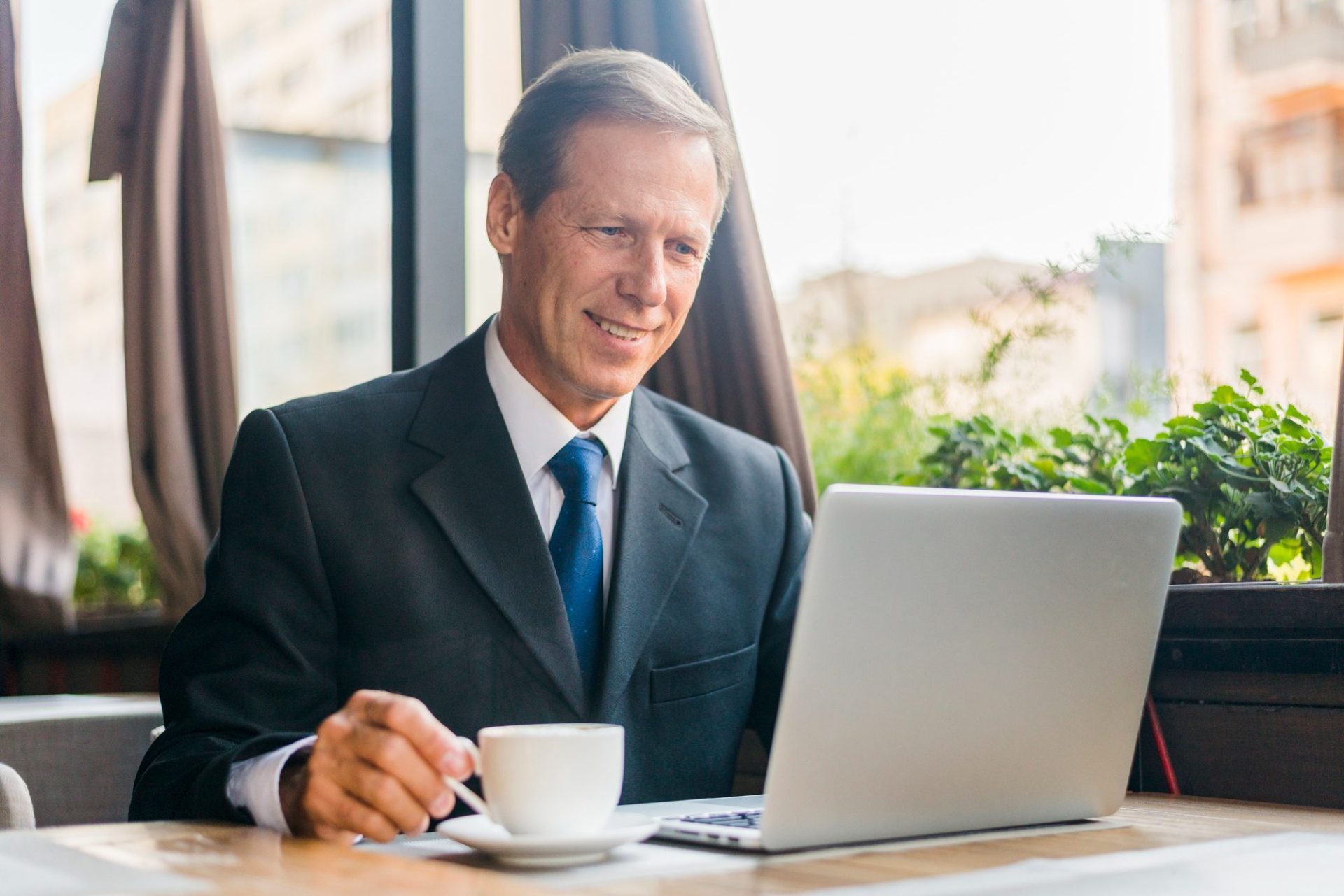 lawyer working on a laptop