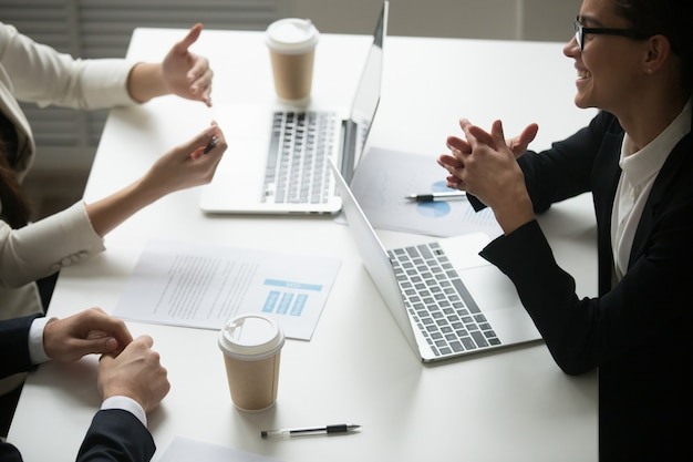 Colleagues in a meeting