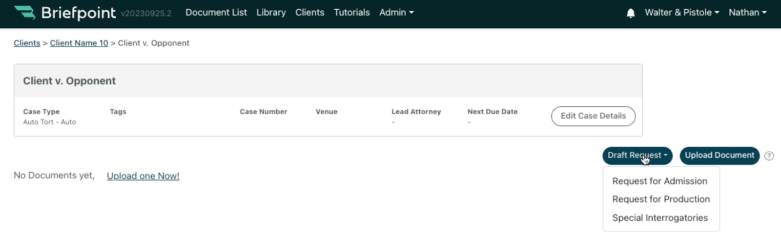 Client V.S Opponent