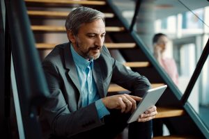 Lawyer using AI software