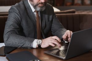 Lawyer drafting an interrogatory