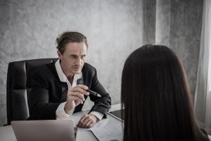 Lawyer in a meeting